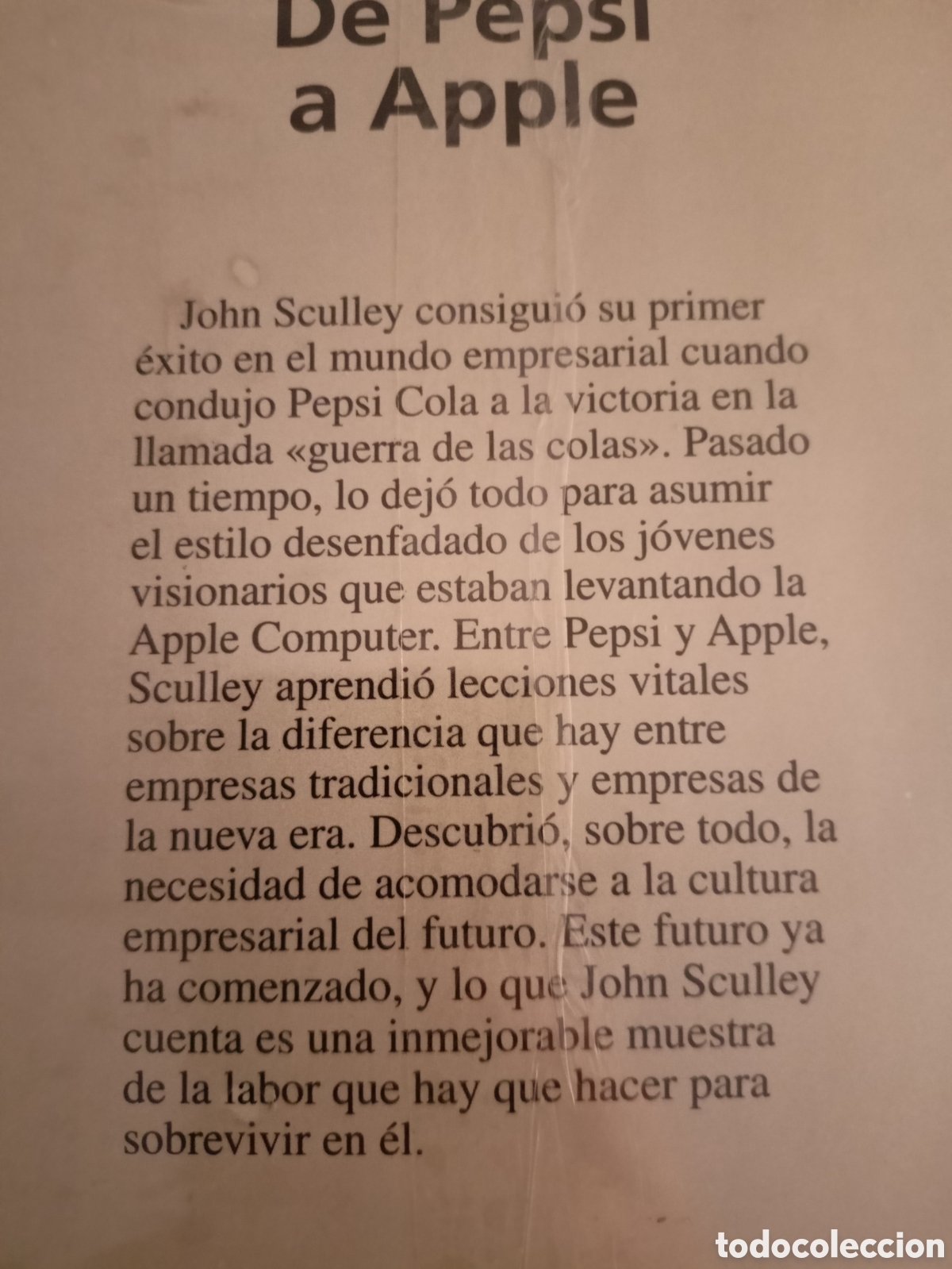 Libros: De Pepsi a Apple. John Sculley. Nuevo - Foto 3