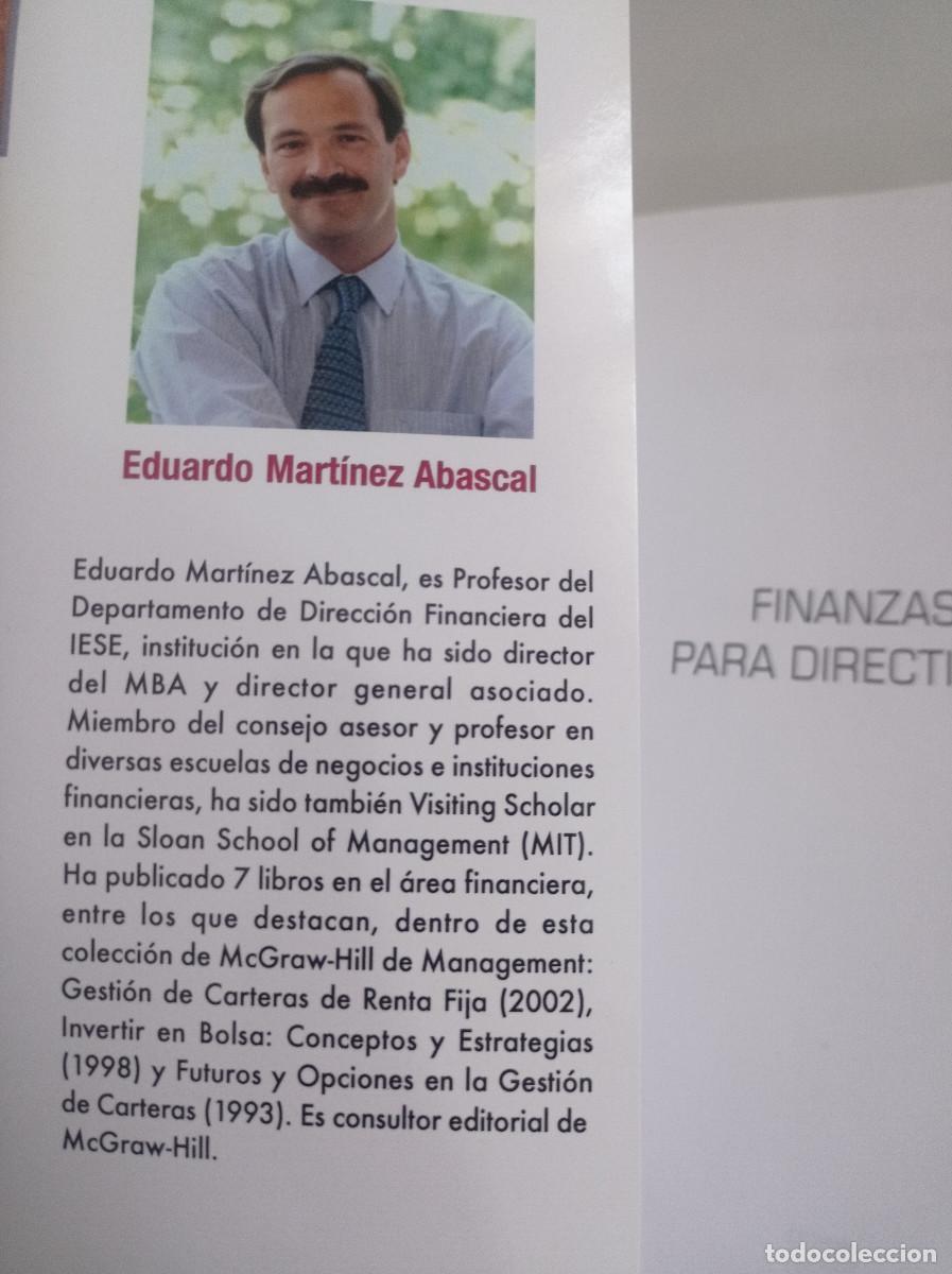 Libros: FINANZAS PARA DIRECTIVOS EDUARDO MARTINEZ ABASCAL - Foto 2