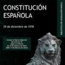 Libros: CONSTITUCIÓN ESPAÑOLA. 29 DE DICIEMBRE DE 1978 - DYKINSON