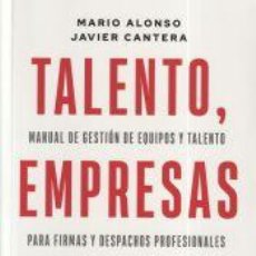 Libros: TALENTO, EMPRESAS Y CULTURA - JAVIER CANTERA HERRERO; MARIO ALONSO