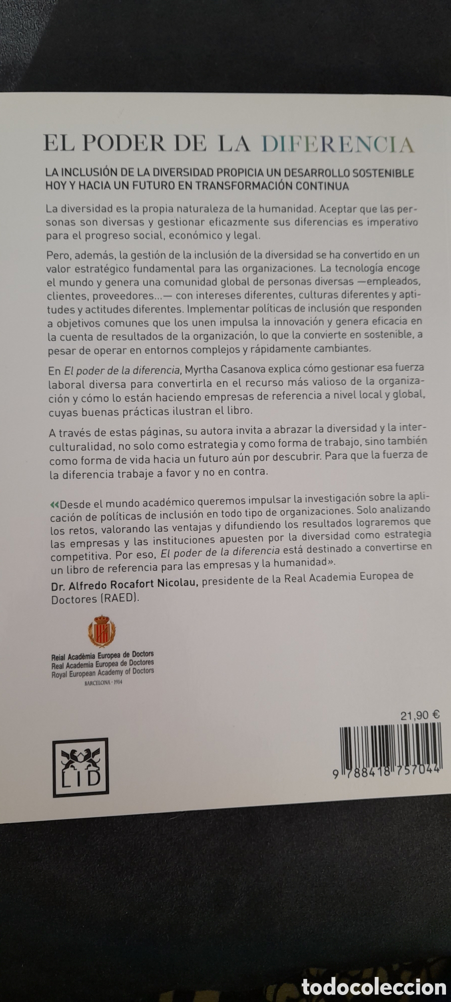 Libros: El poder de la diferencia. Myrtha B. Casanova - Foto 2