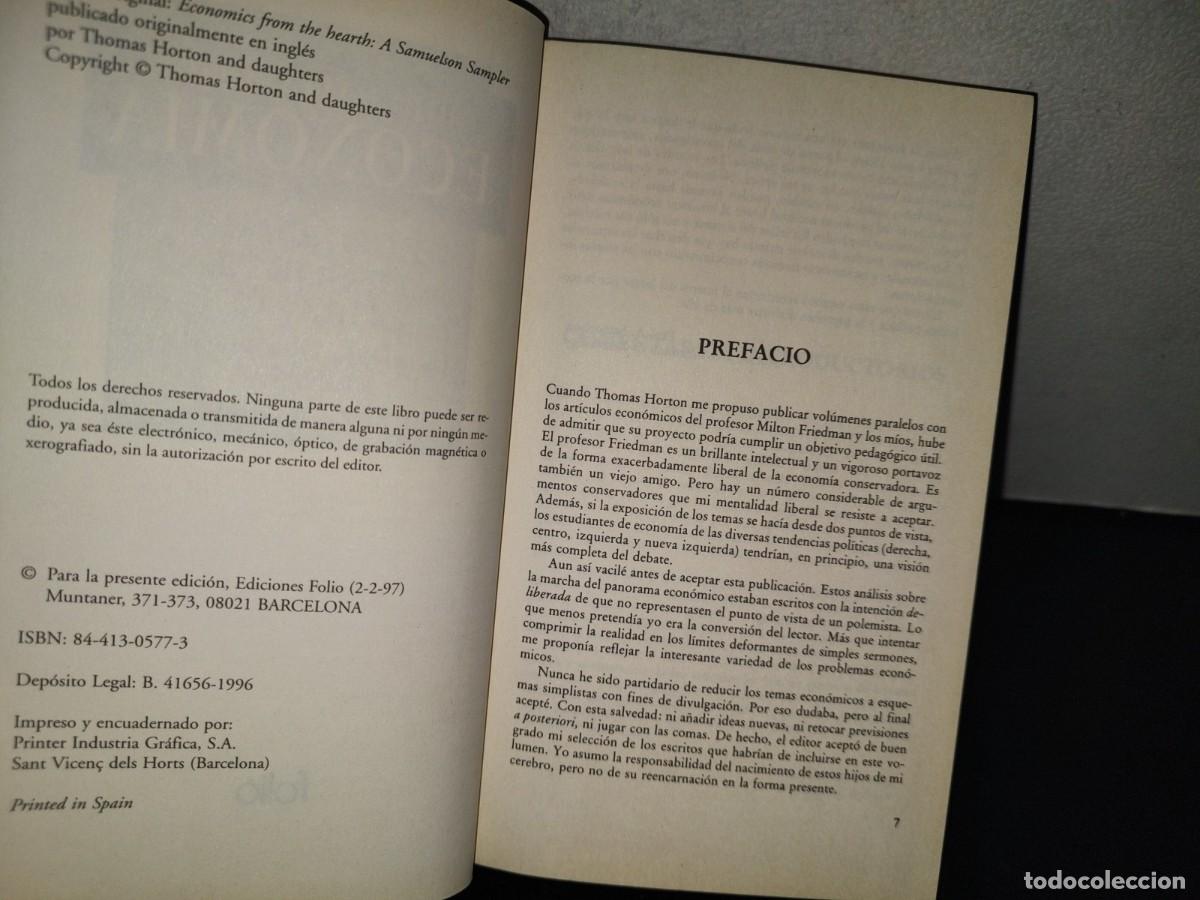 Libros: 208- Biblioteca De Econom&iacute;a. Econom&iacute;a Desde El Coraz&oacute;n - Paul A. Samuelson - Foto 5