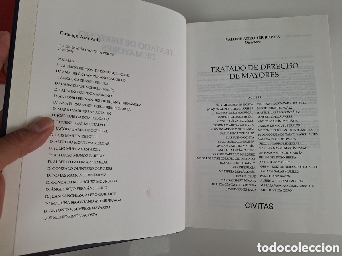 Libros: SALOME ADROHER, Tratado de derecho de mayores - Foto 5