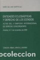 Libros: ENTIDADES ECLESI&Aacute;STICAS Y DERECHO DE LOS ESTADOS. - Mart&iacute;n, Mar&iacute;a del Mar