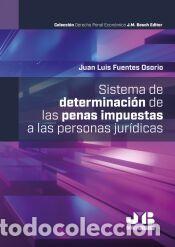 Libros: Sistema de determinaci&oacute;n de las penas impuestas a las personas jur&iacute;dicas - Fuentes Osorio, Juan Luis