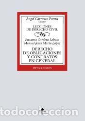 Libros: Derecho de obligaciones y contratos en general - Mar&iacute;n L&oacute;pez, Manuel Jes&uacute;s; Cordero Lobato, Encarna