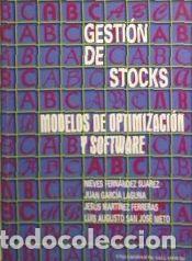 Libros: gesti&oacute;n de stocks: modelos de optimizaci&oacute;n y software - Fern&aacute;ndez Su&aacute;rez, Nieves