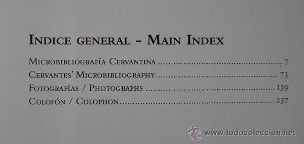 Libros: Microbibliograf&iacute;a cervantina - Cervantes microbibliography (tama&ntilde;o normal) - Foto 3