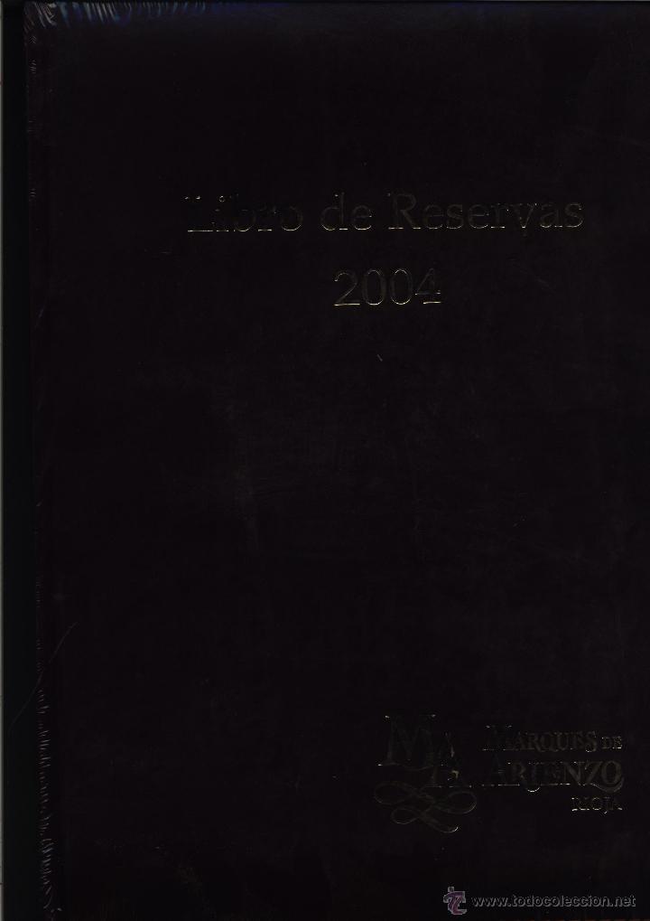 Libros: LIBRO DE RESERVAS 2004 MARQUES DE ARIENZO RIOJA      GASTOS DE ENVIO GRATIS - Foto 1