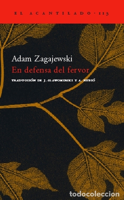 Libros: En defensa del fervor - Adam Zagajewski - Foto 1