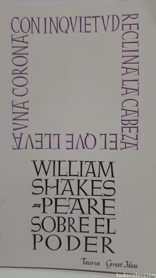 Libros: Sobre el poder. De William Shakespeare - Foto 1