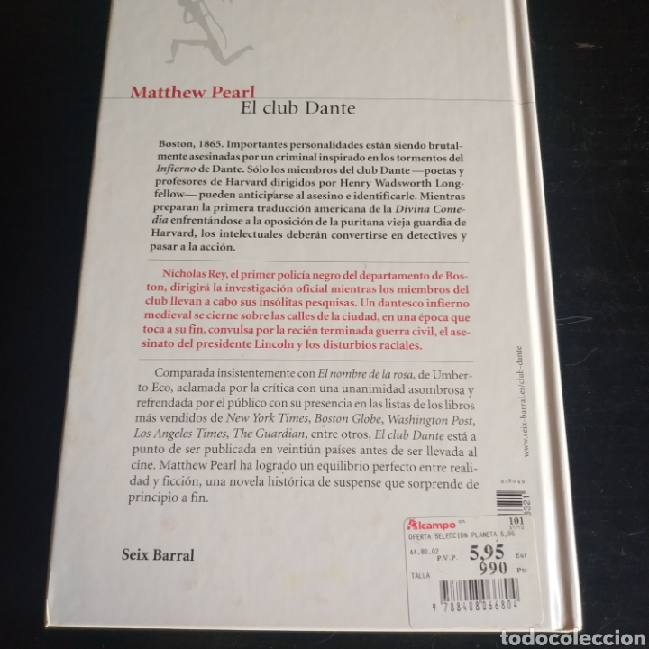 Libros: El club Dante - Foto 2