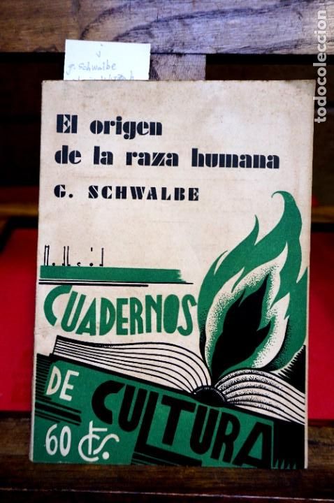 Libros: g. schwalbe.el origen de la raza humana.version esp. de eloy mu&ntilde;iz - Foto 1