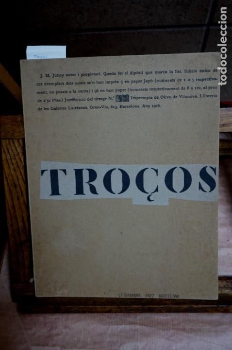 Libros: TRO&Ccedil;OS. leteradura 1977. barcelona - Foto 1