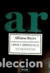 Libros: Libros y libreros en la Antig&uuml;edad - Reyes, Alfonso - Foto 1