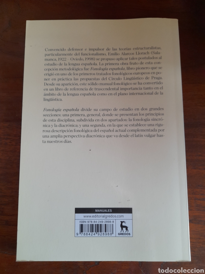 Libros: Fonolog&iacute;a espa&ntilde;ola. Emilio Alarcos Llorach - Foto 2
