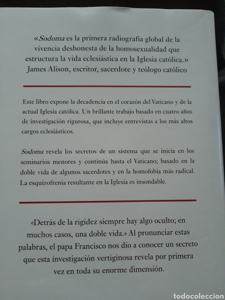 Libros: Sodoma. Poder y esc&aacute;ndalo en el Vaticano. Fr&eacute;d&eacute;ric Martel - Foto 3