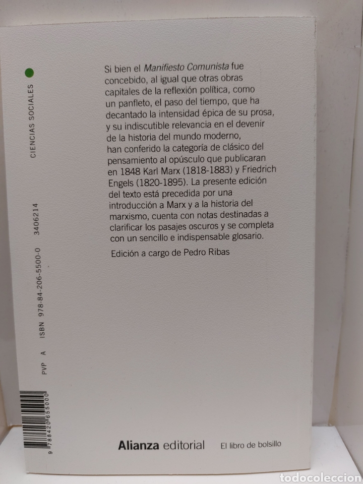Libros: Manifiesto comunista de Marx Engels - Foto 2