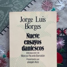 Libros: JORGE LUIS BORGES: NUEVE ENSAYOS DANTESCOS