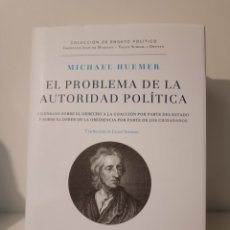 Libros: EL PROBLEMA DE LA AUTORIDAD POLITICA MICHAEL HUEMER. Lote 355652205