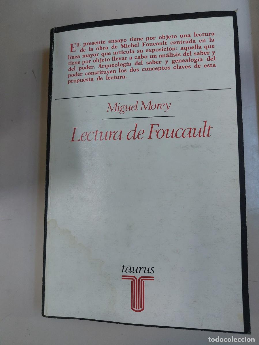 Libros: Lectura de Foucault (1983) - Foto 1