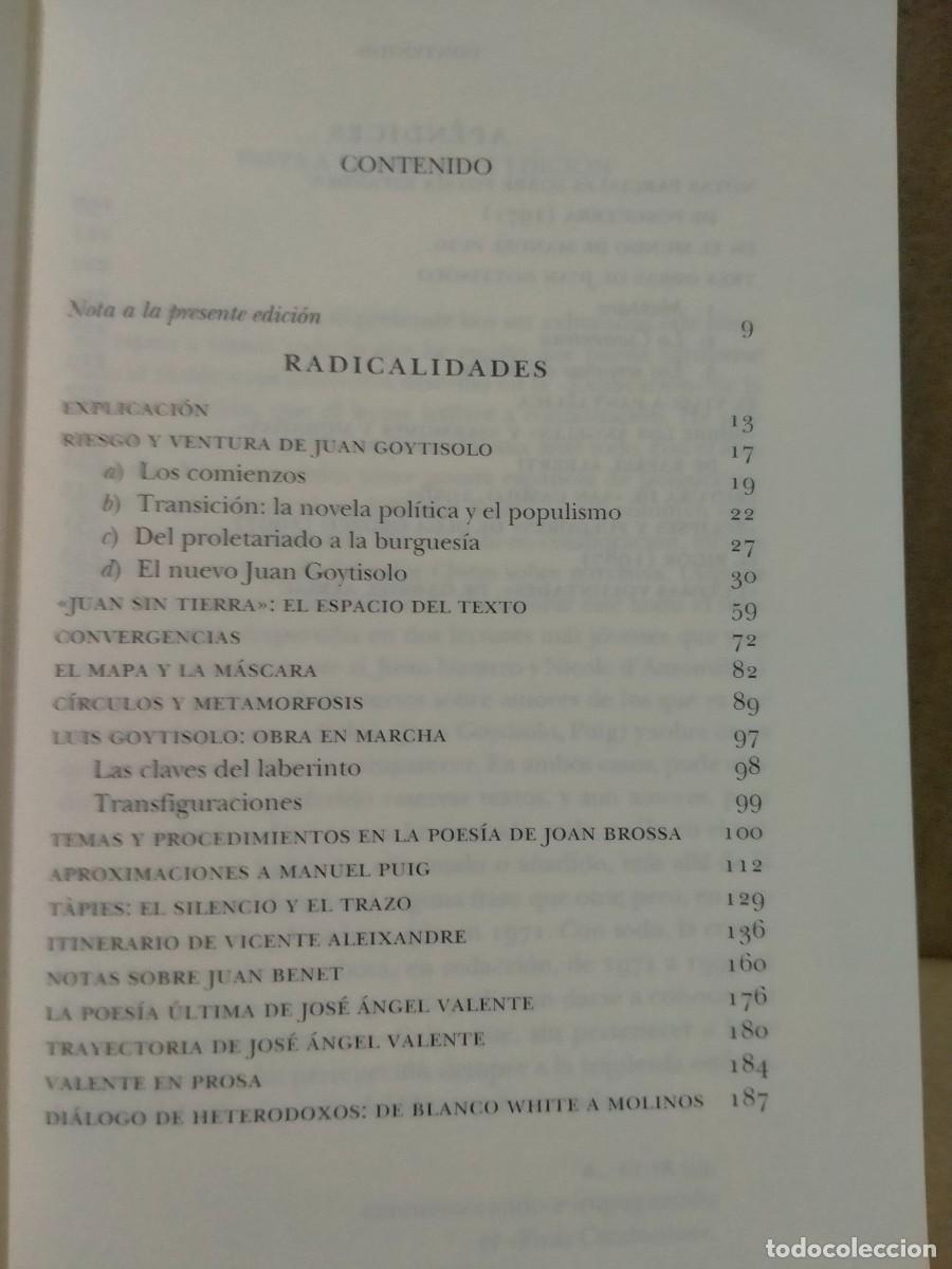 Libros: PERE GIMFERRER. RADICALIDADES .PEN&Iacute;NSULA - Foto 2