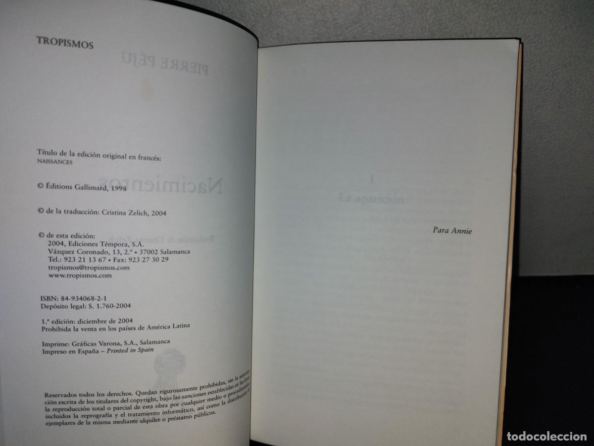 Libros: 185- NACIMIENTOS - PERRE P&Eacute;JU - EDICIONES T&Eacute;MPORA, PRIMERA EDICI&Oacute;N 2004 - Foto 6