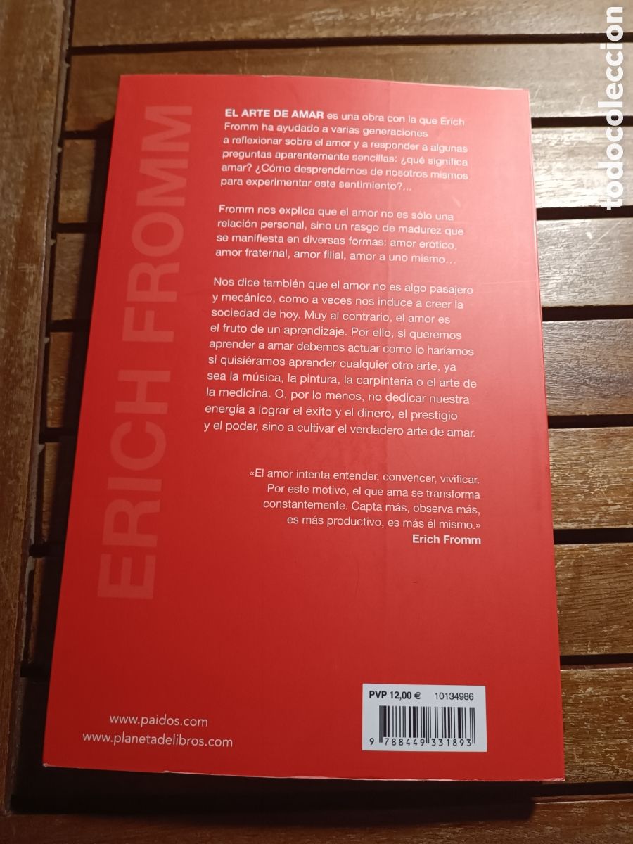 Libros: Erich fromm el arte de amar paidos 2023 - Foto 2