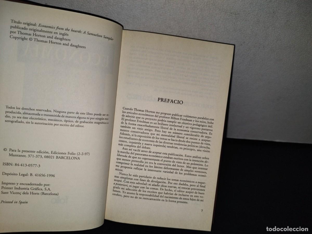 Libros: 194- ECONOM&Iacute;A DESDE EL CORAZ&Oacute;N. UN MUESTRARIO DE SAMUELSON - PAUL A. SAMUELSON - Foto 5