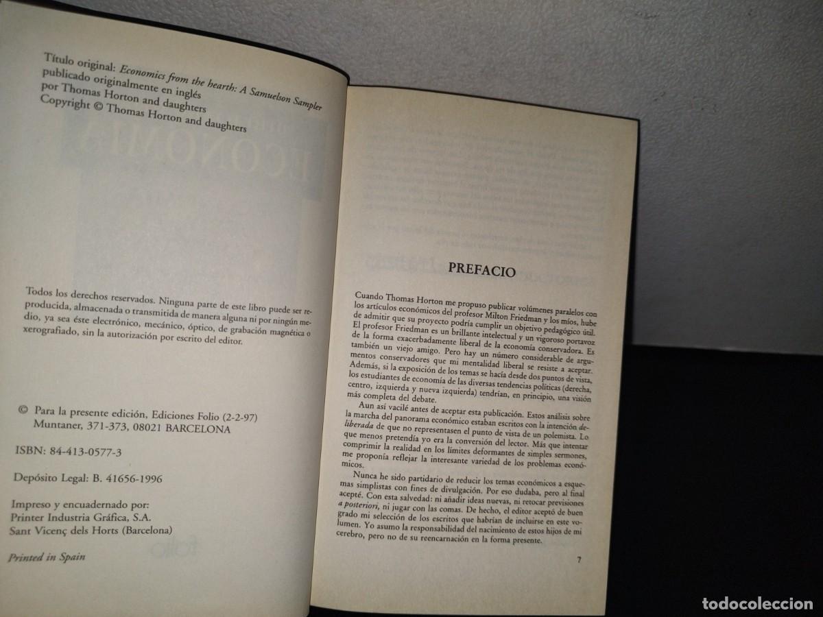 Libros: 89- BIBLIOTECA DE ECONOM&Iacute;A. ECONOM&Iacute;A DESDE EL CORAZ&Oacute;N - PAUL A. SAMUELSON - Foto 5