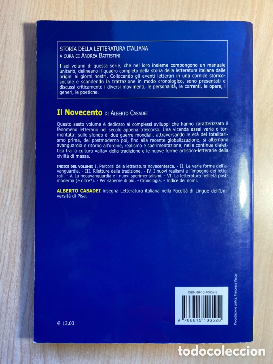 Libros: Il Novecento, Alberto Casadei - Foto 2