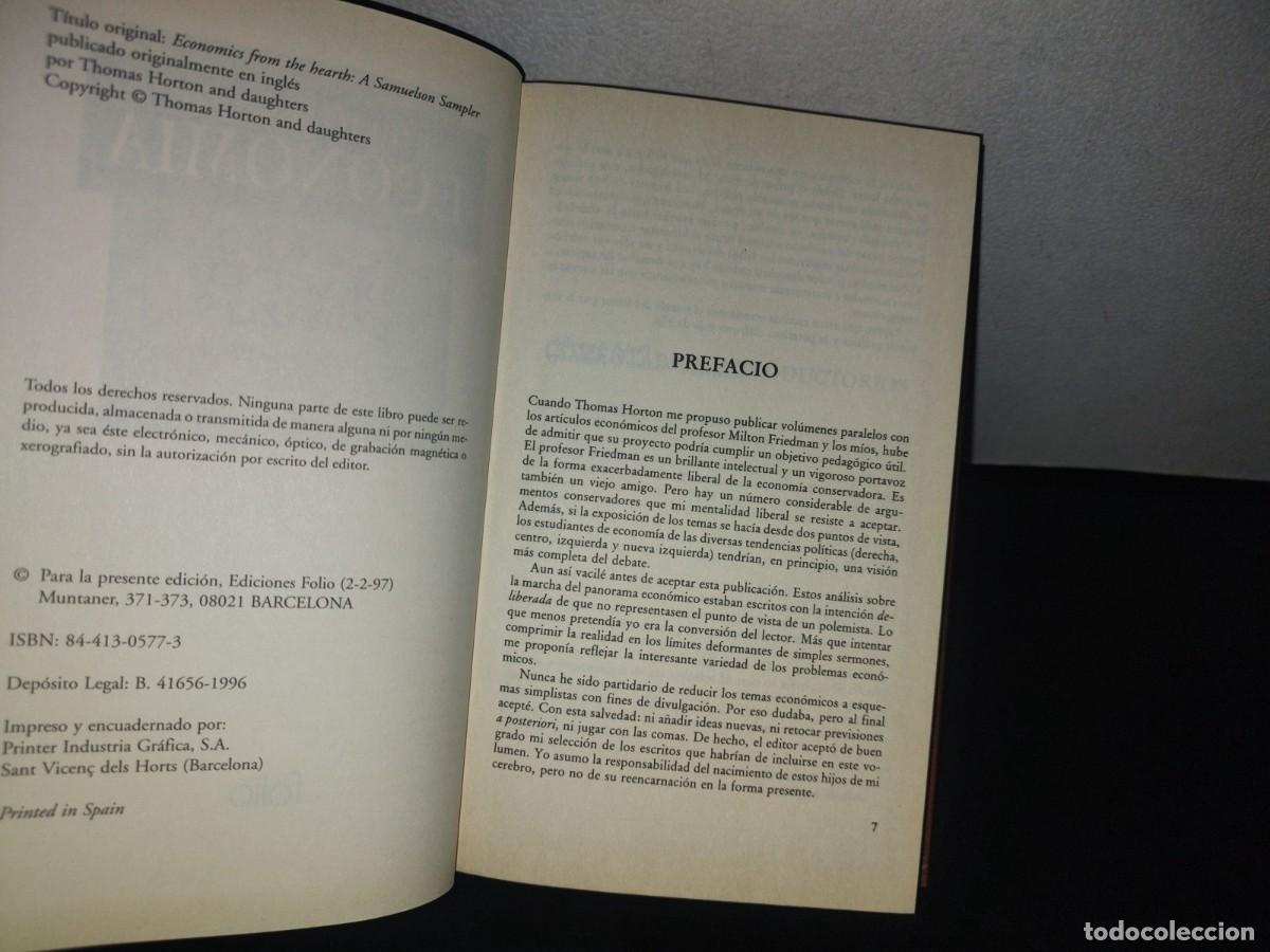 Libros: 129- ECONOM&Iacute;A DESDE EL CORAZ&Oacute;N - PAUL A. SAMUELSON - Foto 5