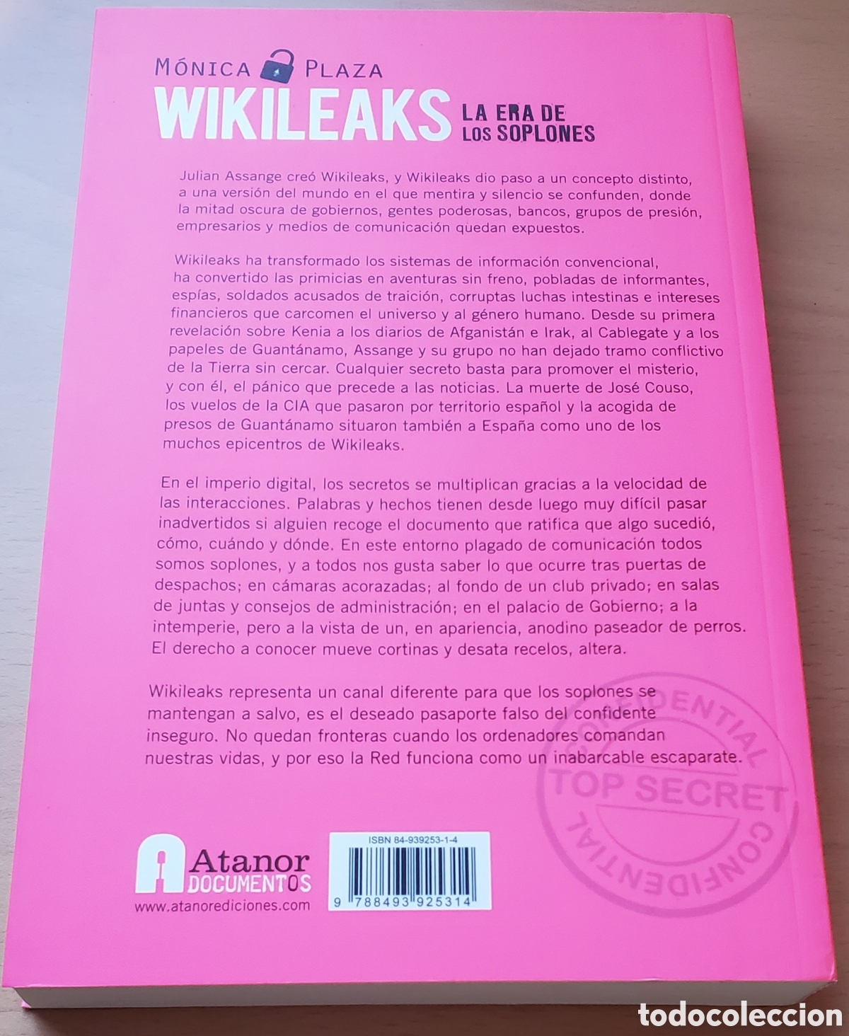 Libros: Wikileaks: la era de los soplones - M&oacute;nica Plaza - Foto 2