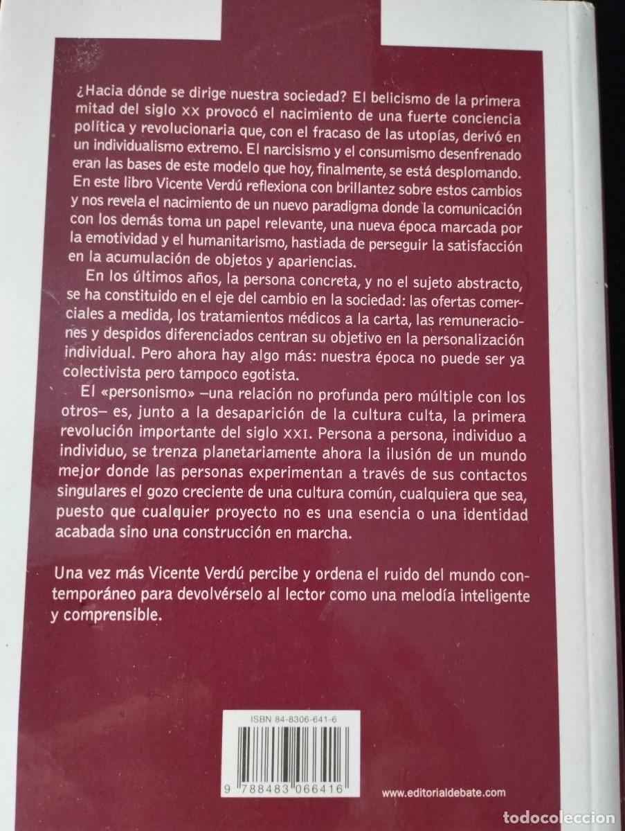 Libros: YO Y TU, OBJETOS DE LUJO (VICENTE VERDU) - Foto 2