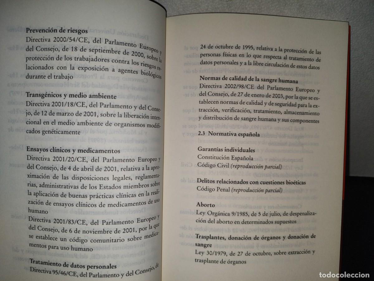 Libros: 117- LAS LEYES DE LA BIO&Eacute;TICA - MAR&Iacute;A CASADO - Foto 9