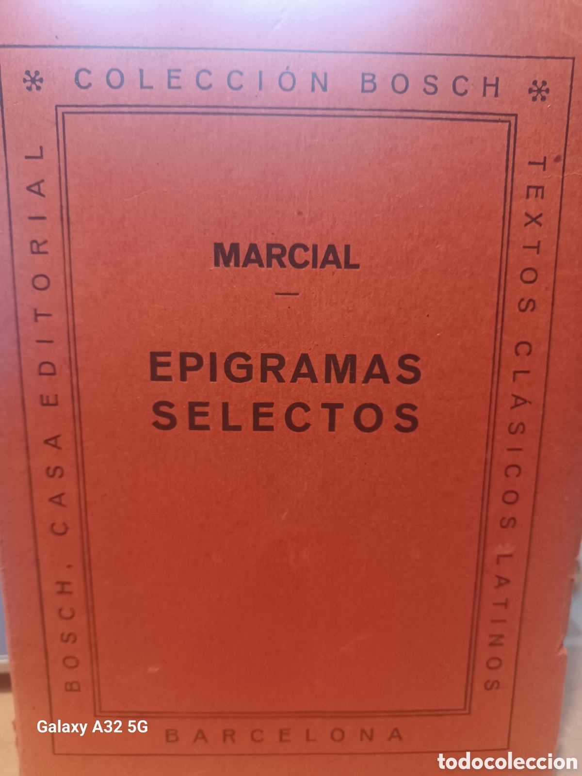 Libros: Baribook 335. Epigramas selectos marcial colecci&oacute;n Bosch - Foto 1