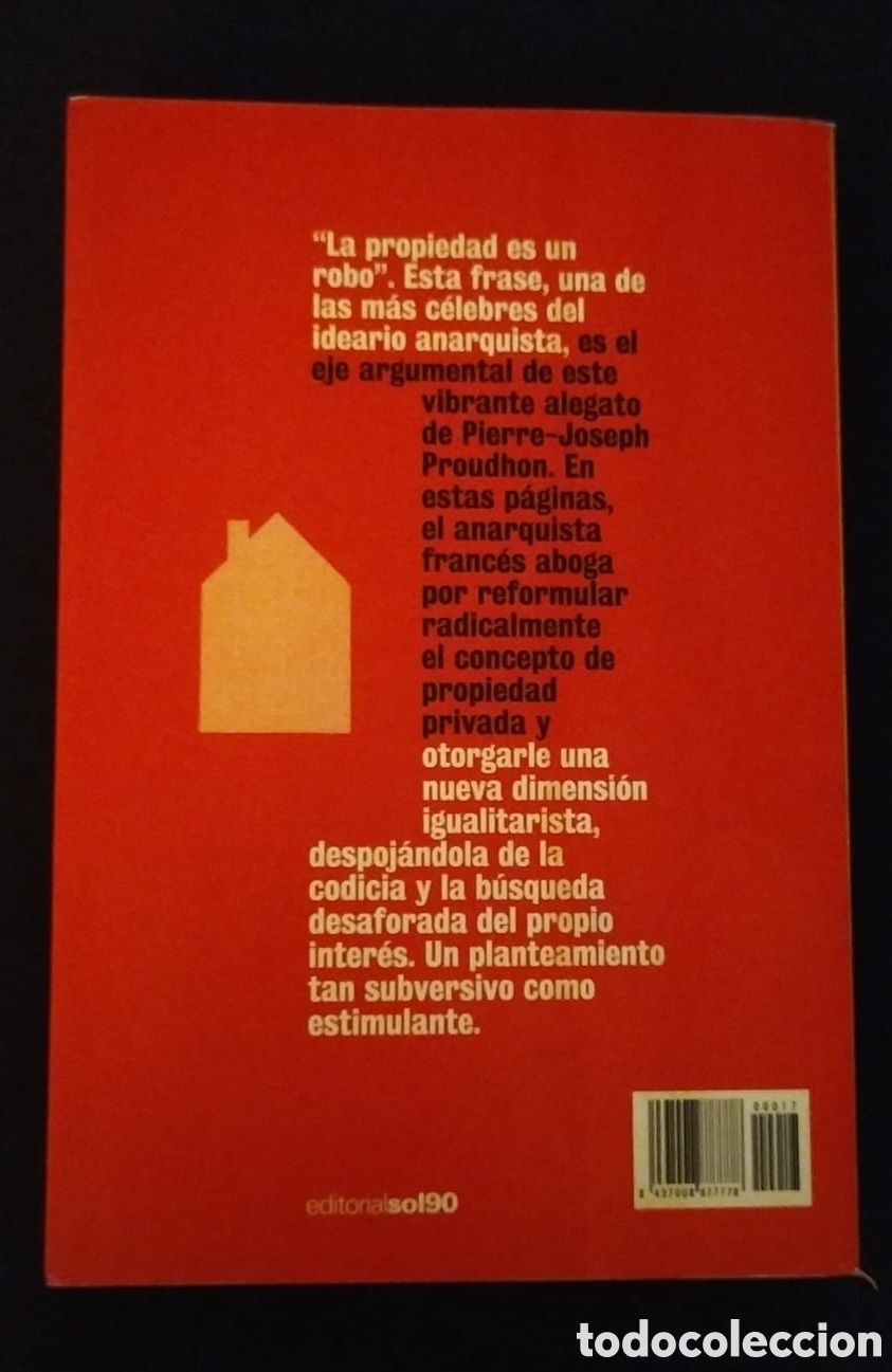 Libros: &iquest;QUE ES LA PROPIEDAD? PIERRE JOSEPH PROUDHON - Foto 2
