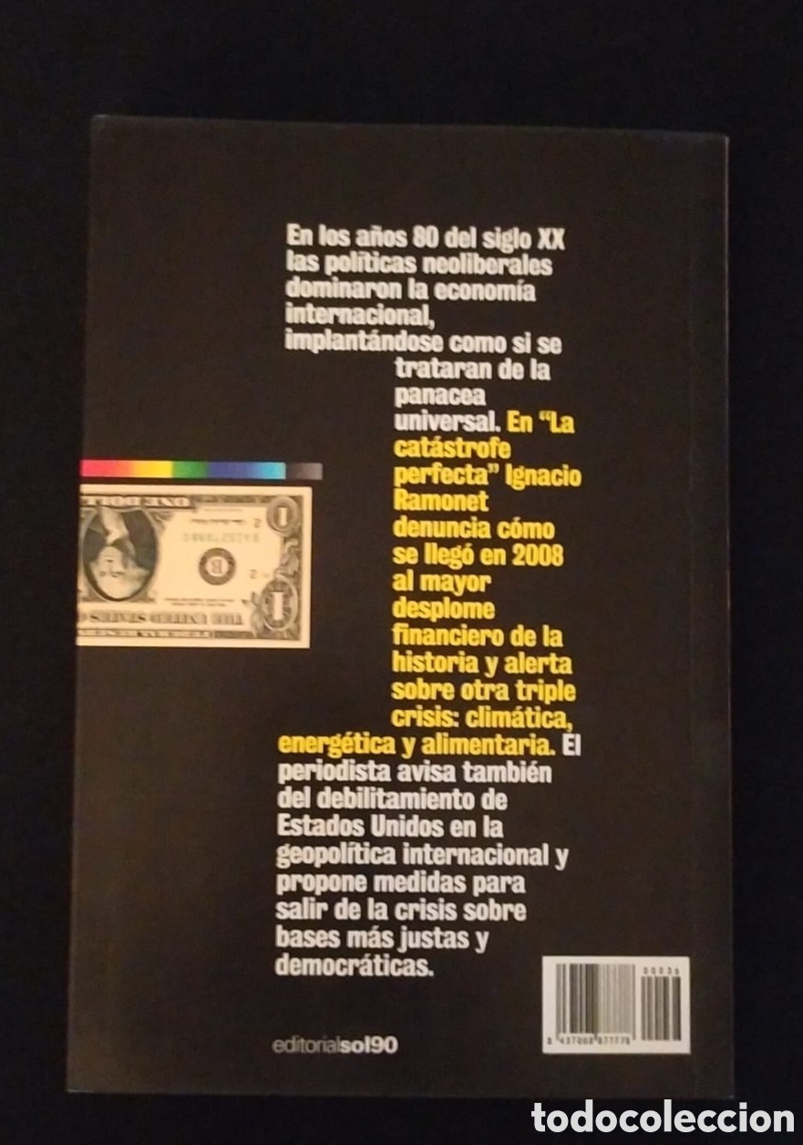 Libros: LA CAT&Aacute;STROFE PERFECTA. IGNACIO RAMONET - Foto 2