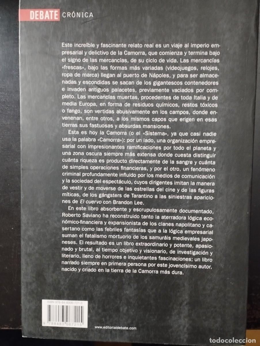 Libros: GOMORRA (R.SAVIANO, DEBATE) - Foto 2