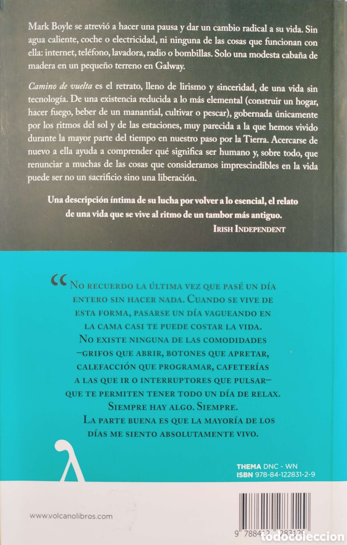 Libros: Camino de vuelta. Mark Boyle. Volcano. 2021. 1&ordf;edici&oacute;n. - Foto 2