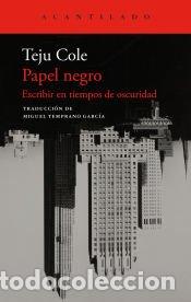 Libros: Papel negro - Cole, Teju - Foto 1