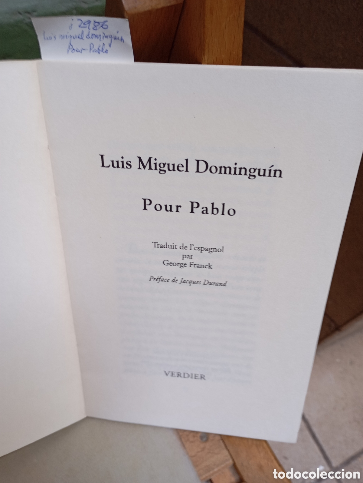 Libros: Pour pablo.Luis Miguel dominguin. - Foto 2