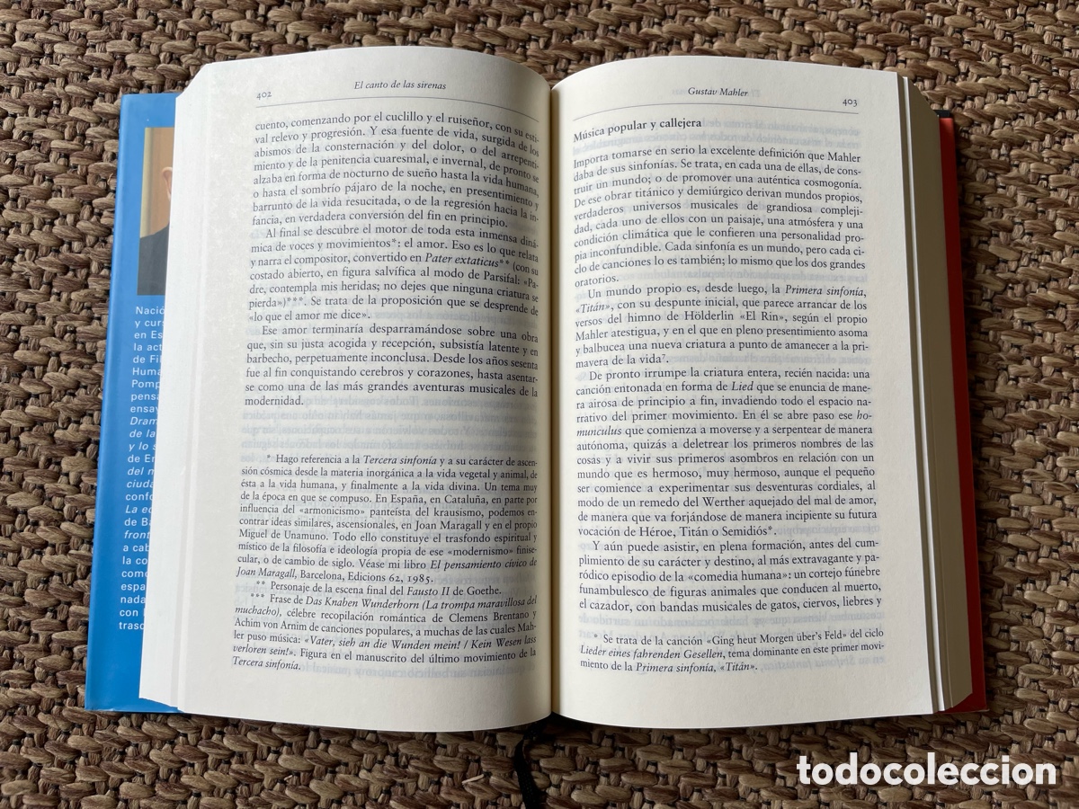 Libros: El canto de las sirenas: Argumentos musicales. Eugenio Trias - Foto 2