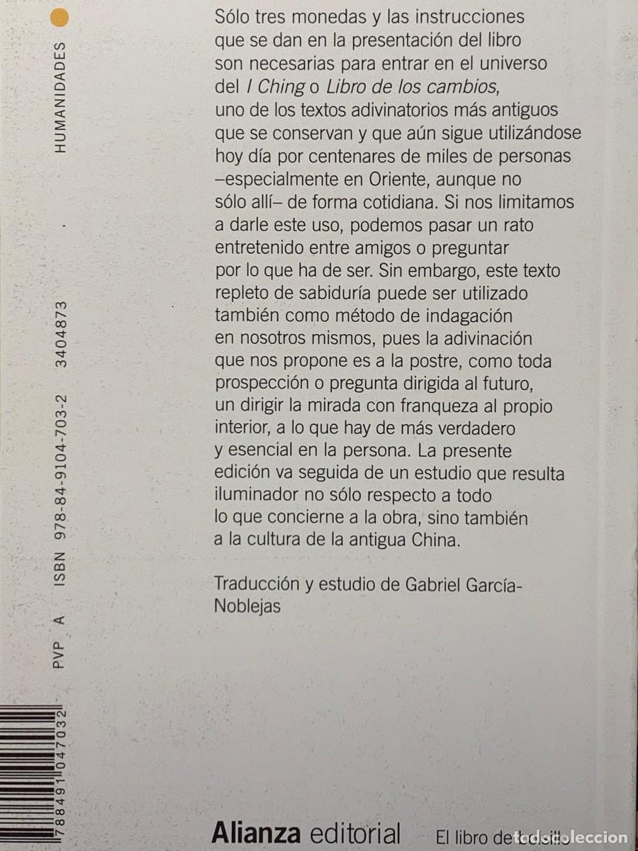 Libros: I CHING O LIBRO DE LOS CAMBIOS - ALIANZA EDITORIAL - Foto 2