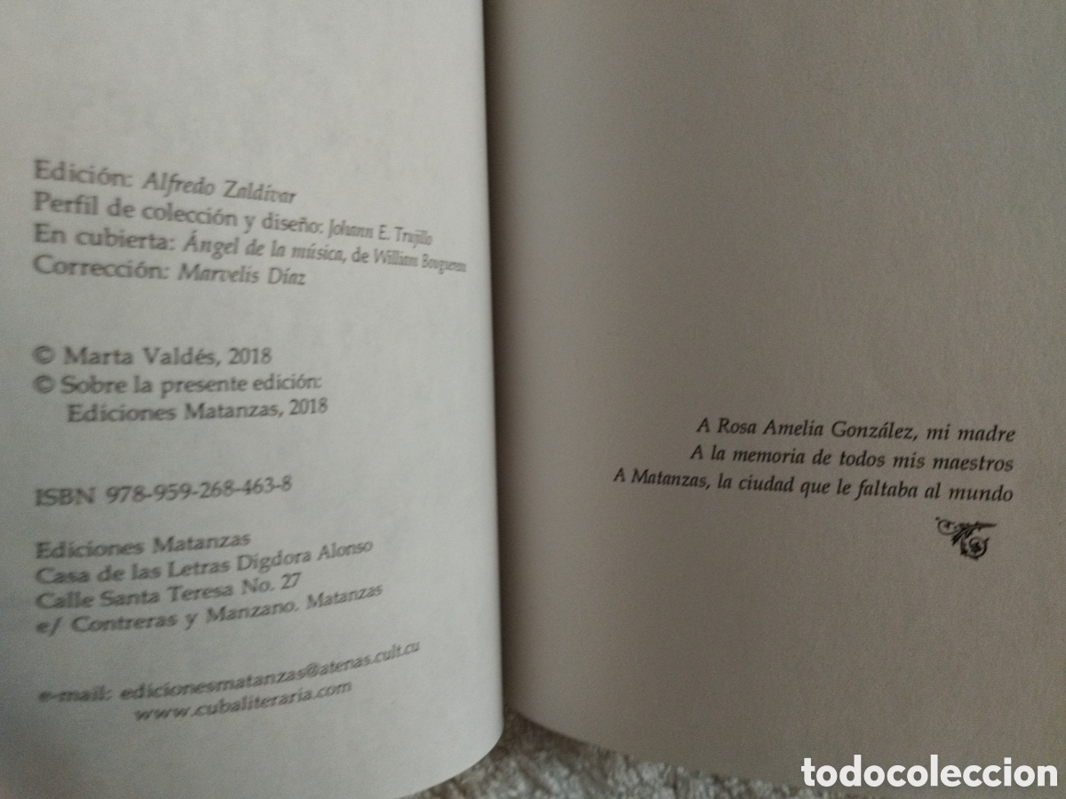 Libros: MARTA VALD&Eacute;S - LA CUERDA AL AIRE/ Cuba 2018 - Foto 3