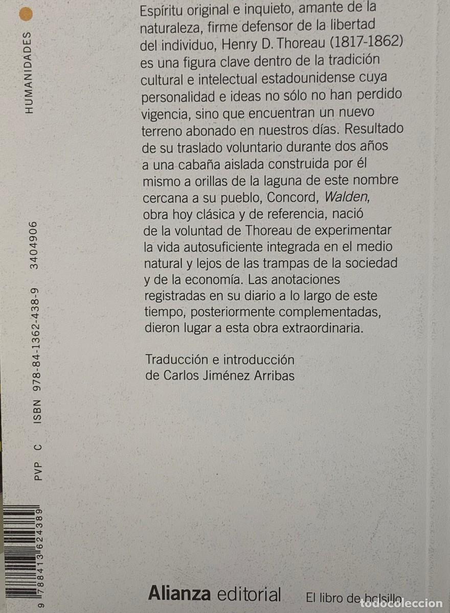 Libros: WALDEN - THOREAU - ALIANZA EDITORIAL - Foto 2