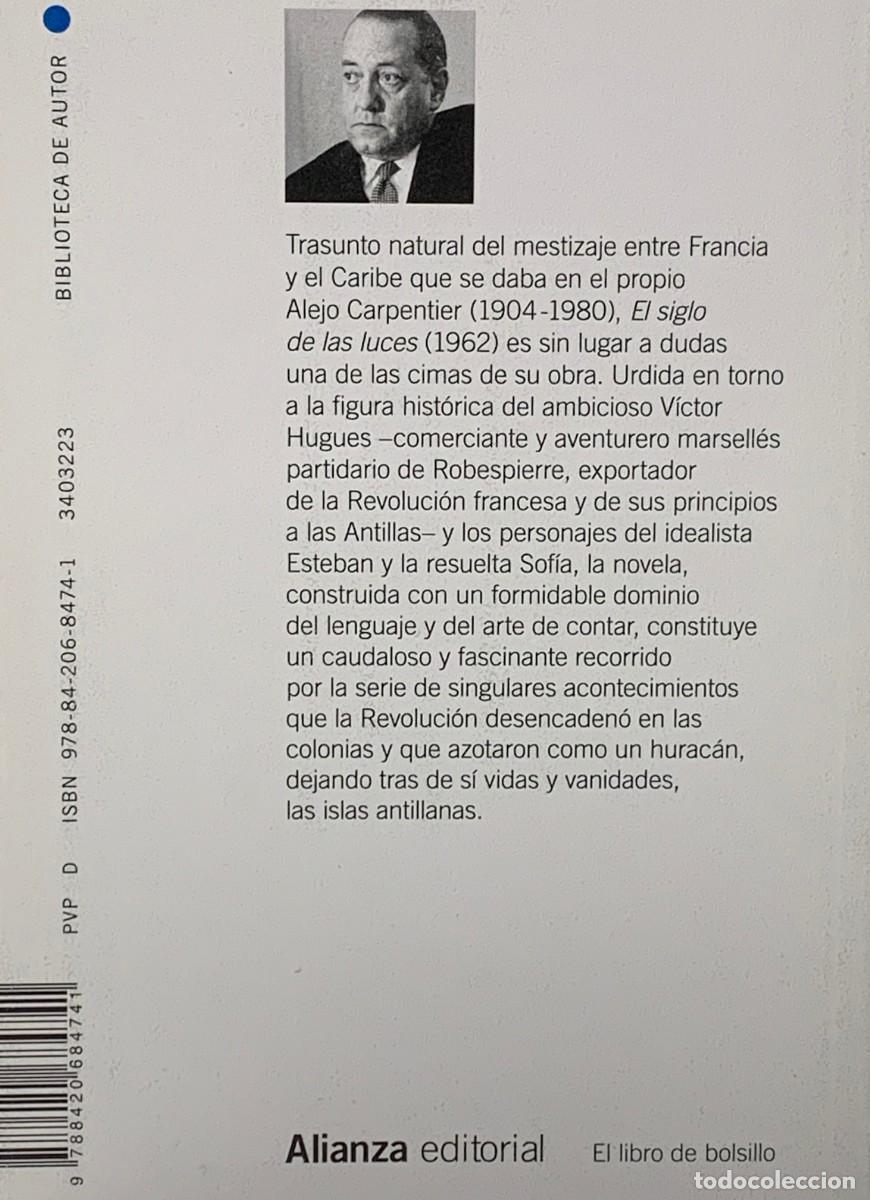 Libros: EL SIGLO DE LAS LUCES - ALEJO CARPENTIER - ALIANZA EDITORIAL - Foto 2