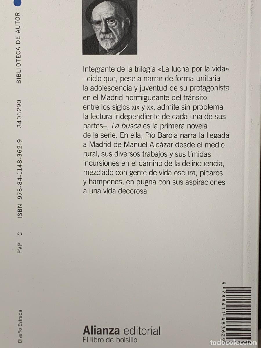Libros: LA BUSCA - PIO BAROJA - ALIANZA EDITORIAL - Foto 2