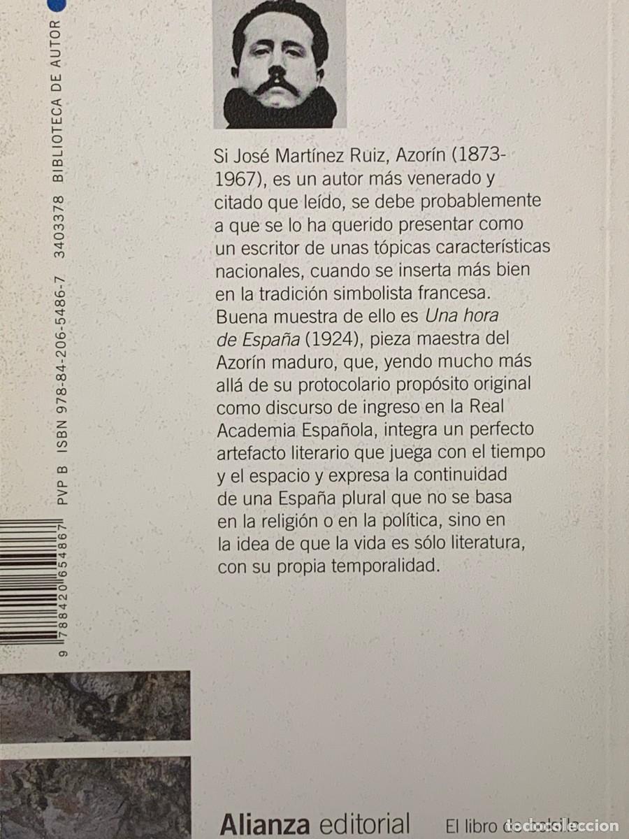 Libros: UNA HORA DE ESPA&Ntilde;A - AZORIN - ALIANZA EDITORIAL - Foto 2