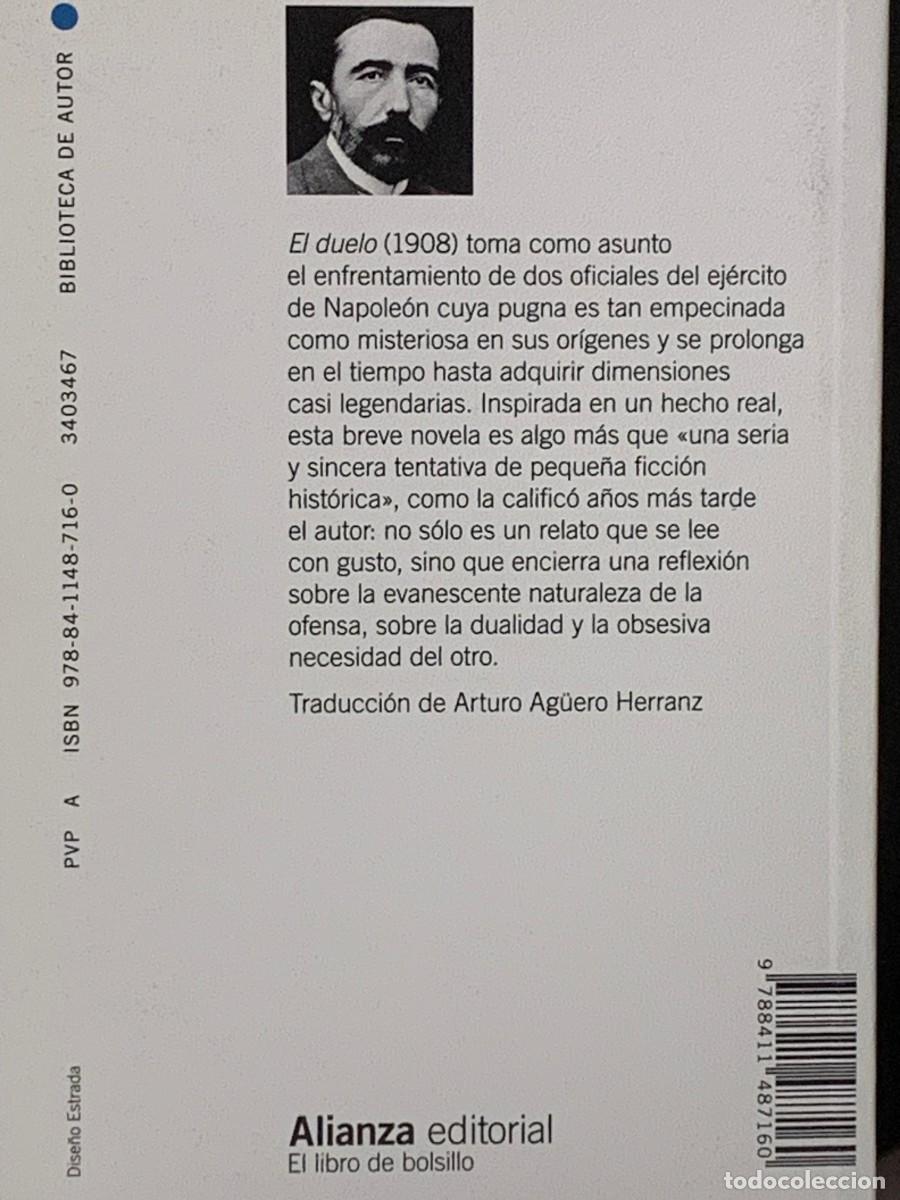 Libros: EL DUELO - JOSEPH CONRAD - ALIANZA EDITORIAL - Foto 2